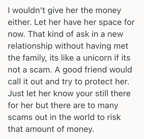 Screenshot 2025 04 30 at 9.44.02 PM Woman Tried To Warn Her Friend About A Romance Scam, But Now Her Friend Is Giving Her The Silent Treatment